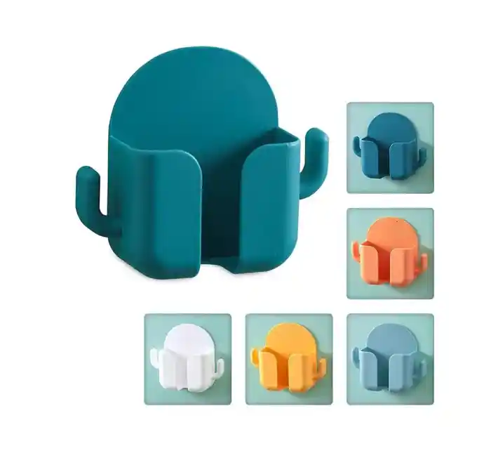 Multifunctional Wall Charger Storage Box Wall Mounted Organiser No Punch Shelf Bathroom Mobile Phone Wall